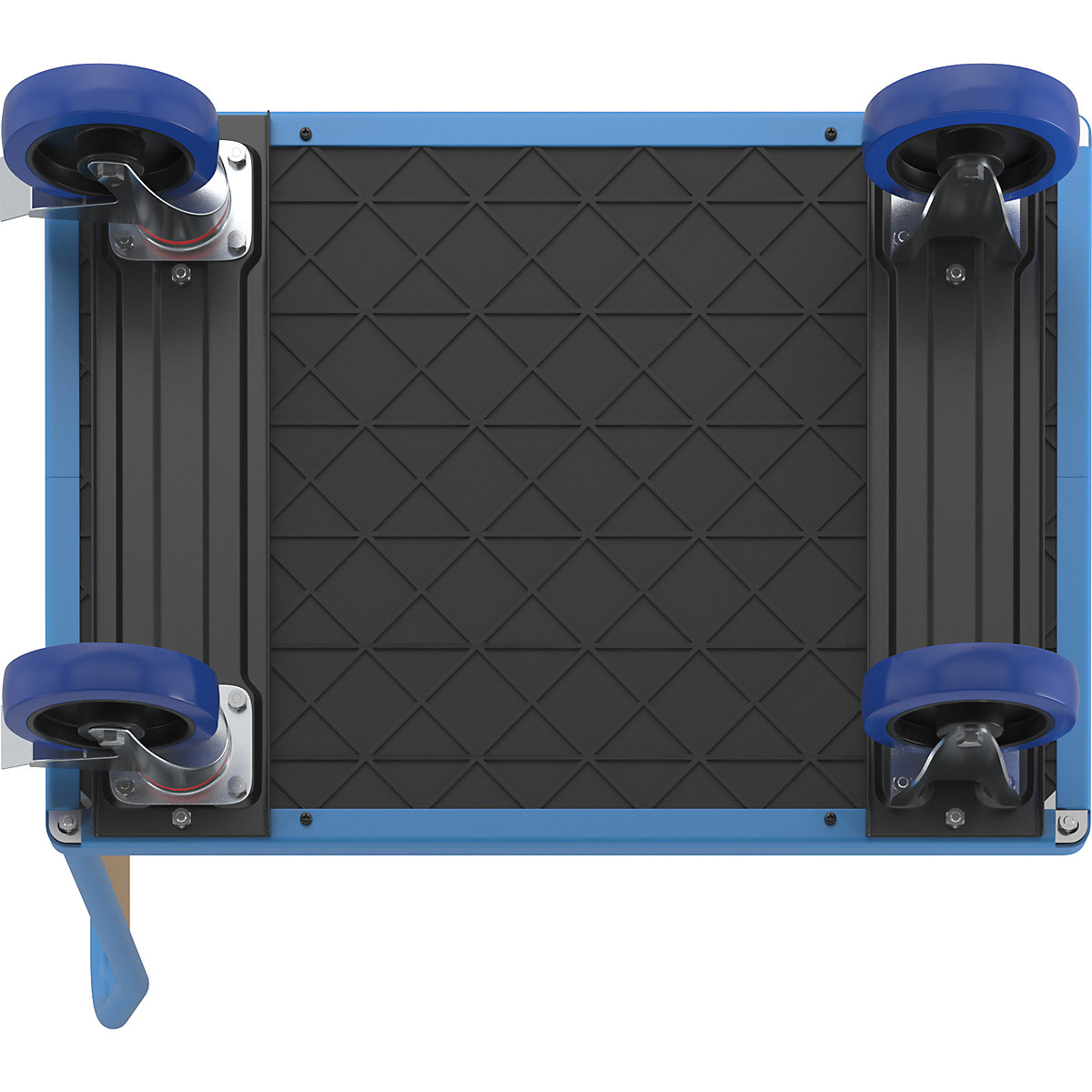 Carrello a pianale con sponde in legno – eurokraft pro (Foto prodotto 4)-3