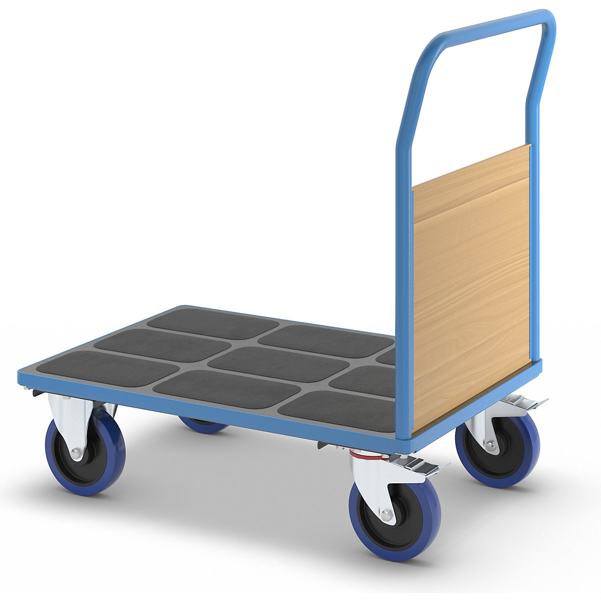 Carrello a pianale con sponde in legno – eurokraft pro (Foto prodotto 3)-2