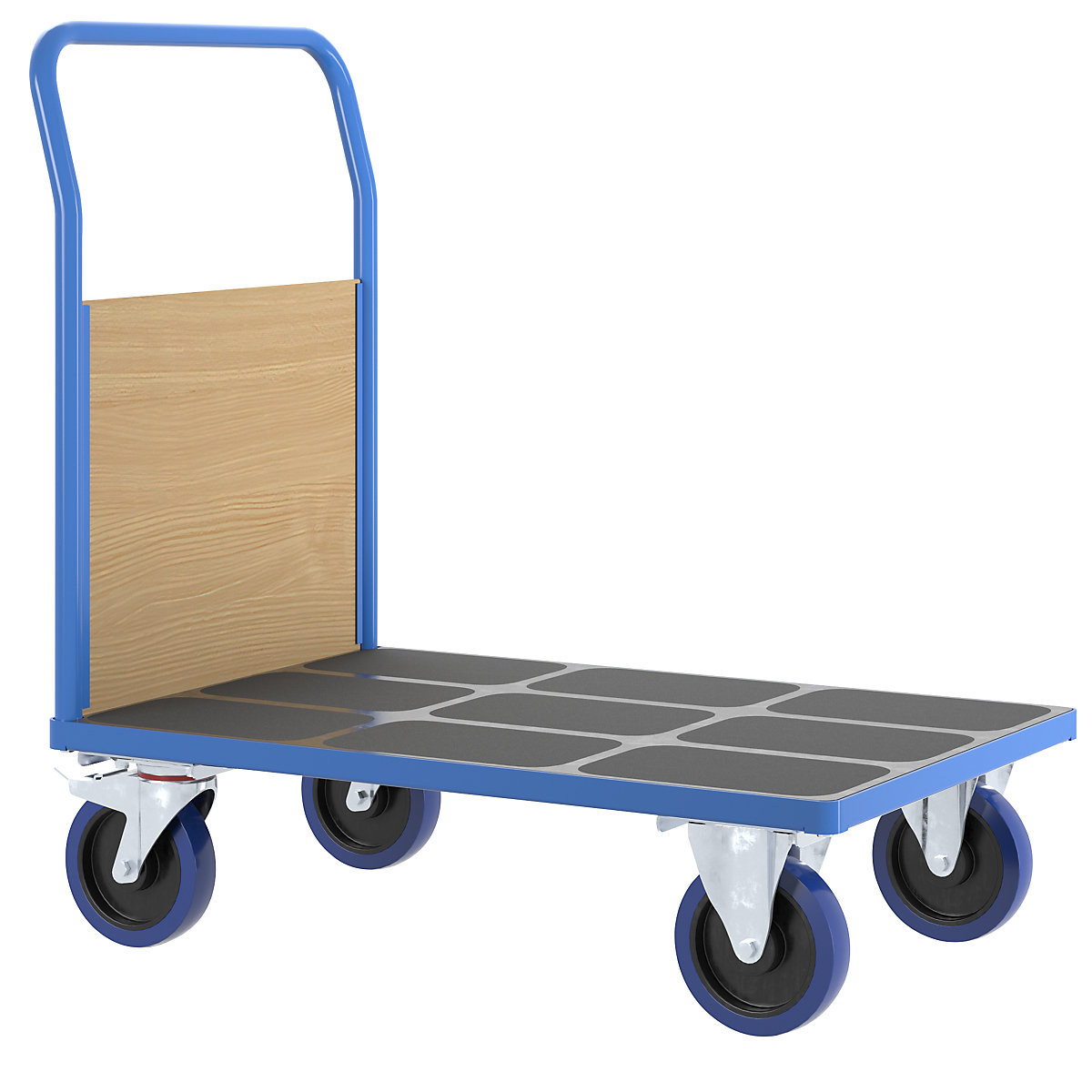 Carrello a pianale con sponde in legno – eurokraft pro (Foto prodotto 10)-9