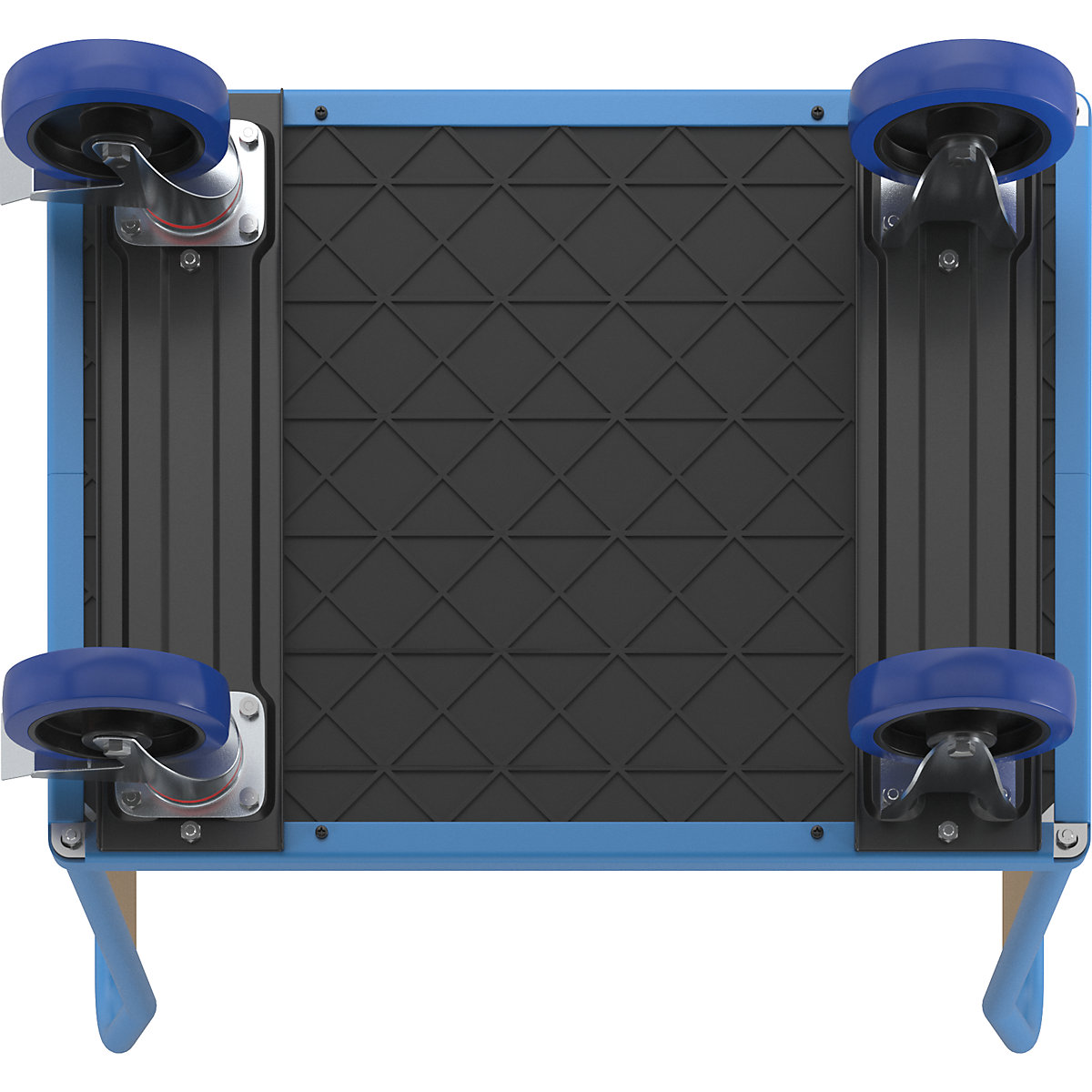 Carrello a pianale con sponde in legno – eurokraft pro (Foto prodotto 5)-4