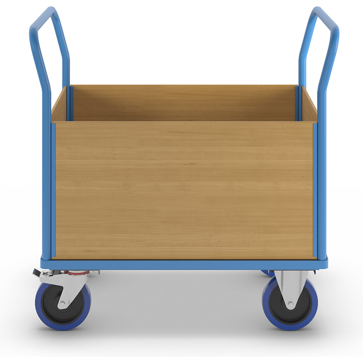 Carrello a pianale con sponde in legno – eurokraft pro (Foto prodotto 7)-6