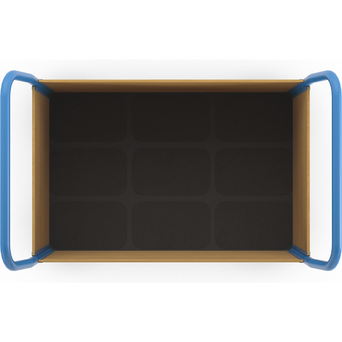 Carrello a pianale con sponde in legno – eurokraft pro (Foto prodotto 4)-3