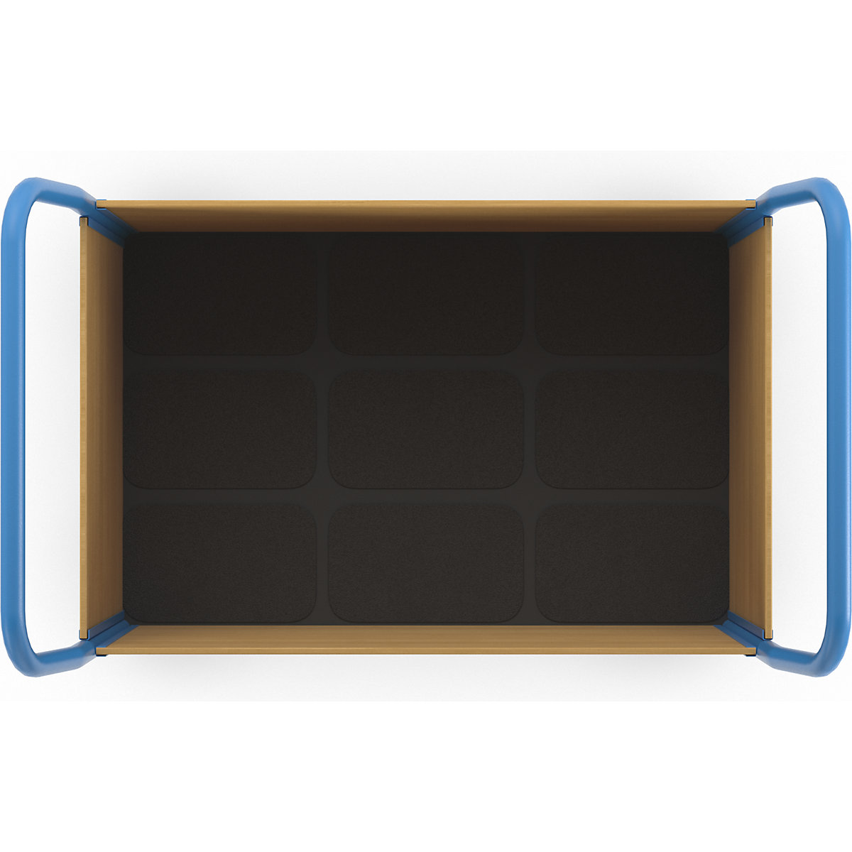 Carrello a pianale con sponde in legno – eurokraft pro (Foto prodotto 8)-7
