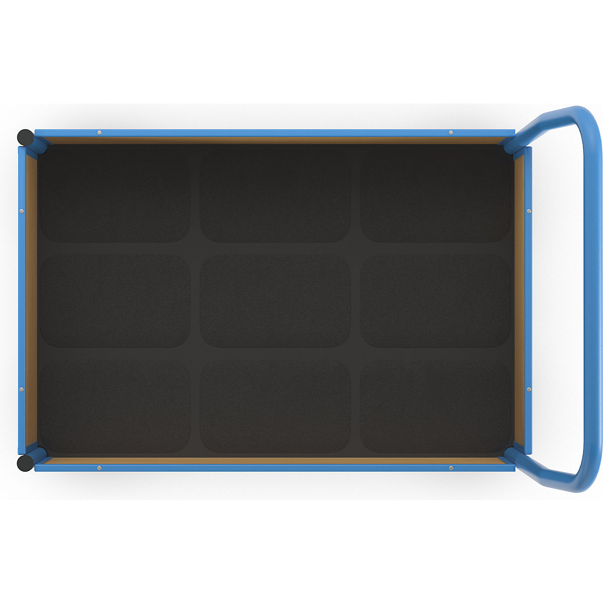 Carrello a pianale con sponde in legno – eurokraft pro (Foto prodotto 3)-2
