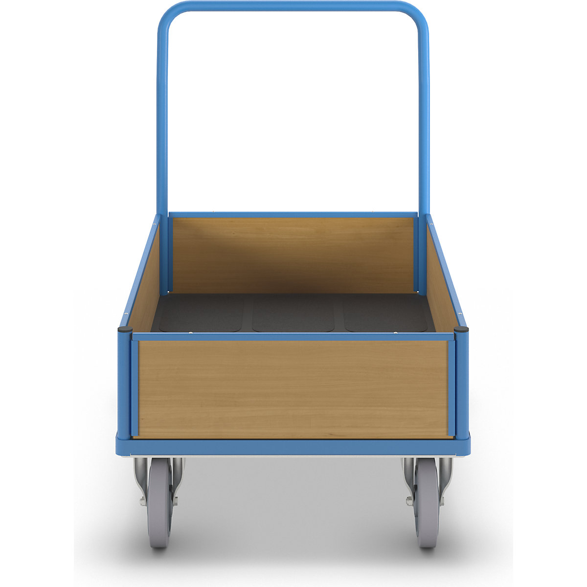 Carrello a pianale con sponde in legno – eurokraft pro (Foto prodotto 3)-2