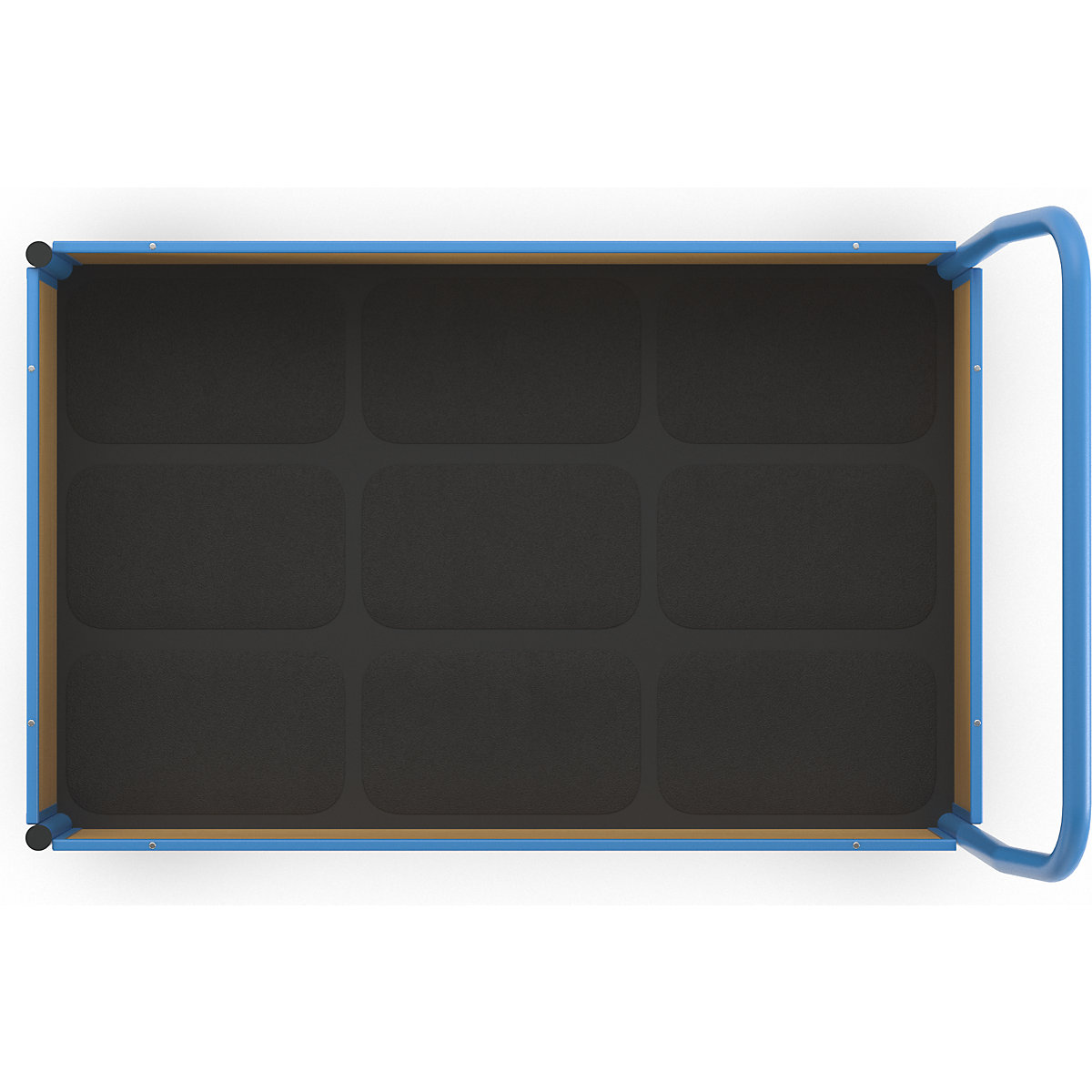 Carrello a pianale con sponde in legno – eurokraft pro (Foto prodotto 5)-4