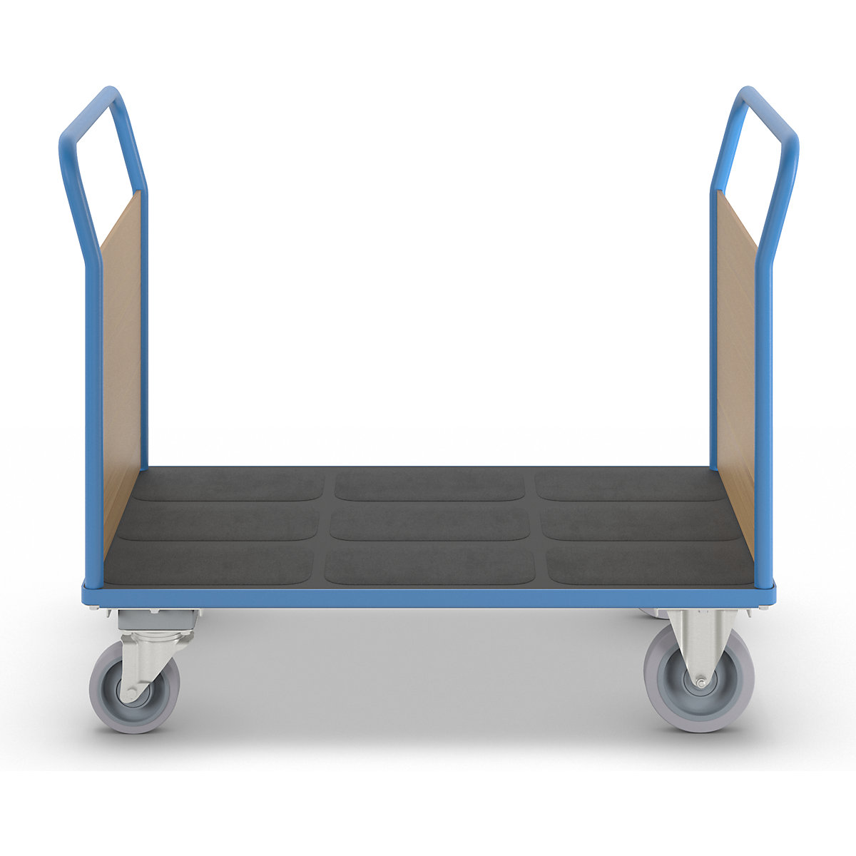 Carrello a pianale con sponde in legno – eurokraft pro (Foto prodotto 2)-1