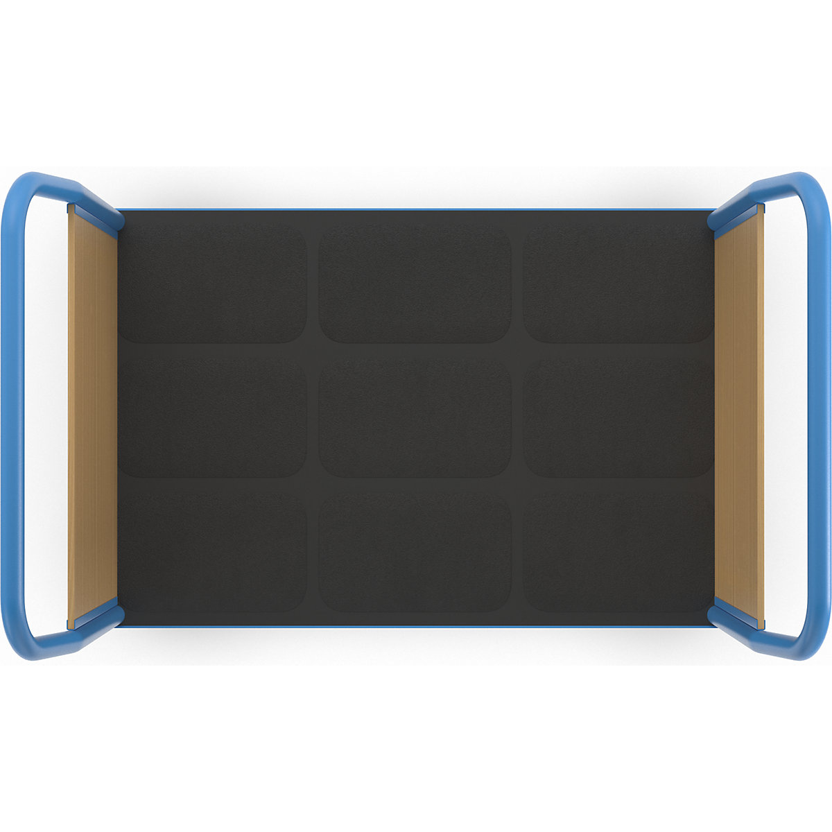 Carrello a pianale con sponde in legno – eurokraft pro (Foto prodotto 5)-4