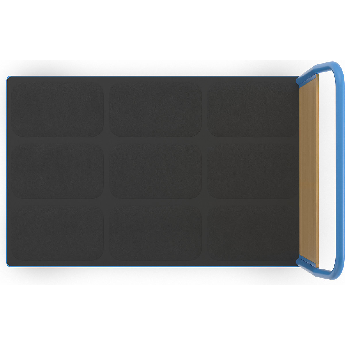 Carrello a pianale con sponde in legno – eurokraft pro (Foto prodotto 3)-2