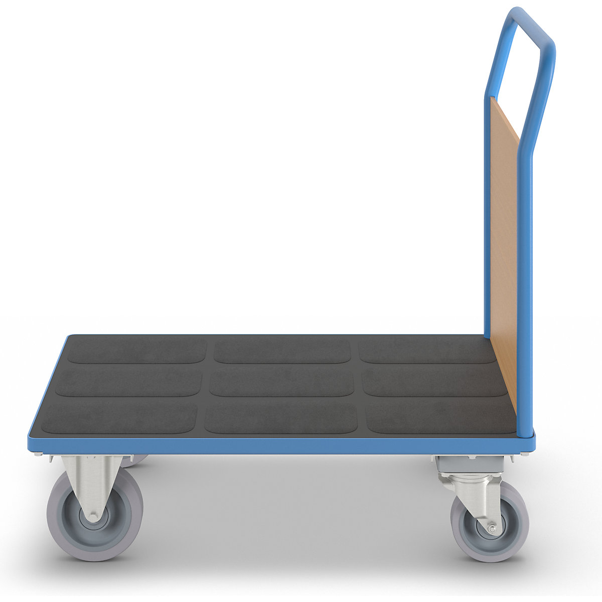 Carrello a pianale con sponde in legno – eurokraft pro (Foto prodotto 2)-1