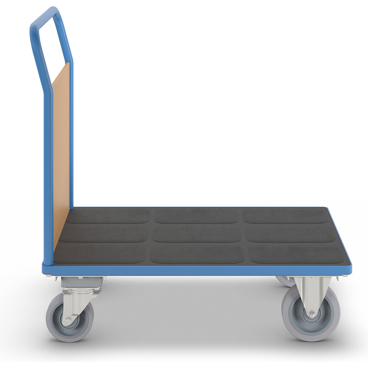 Carrello a pianale con sponde in legno – eurokraft pro (Foto prodotto 4)-3