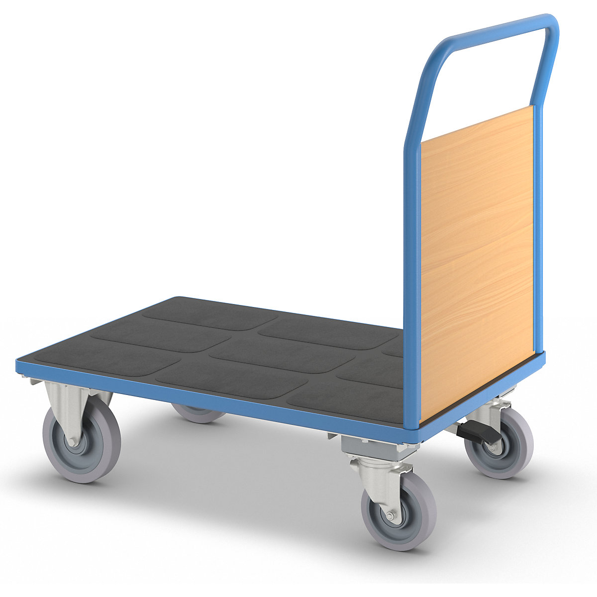 Carrello a pianale con sponde in legno – eurokraft pro (Foto prodotto 7)-6