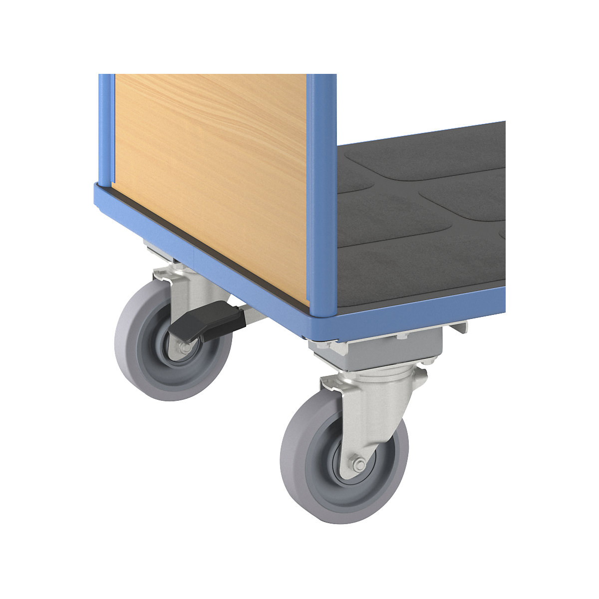 Carrello a pianale con sponde in legno – eurokraft pro (Foto prodotto 8)-7