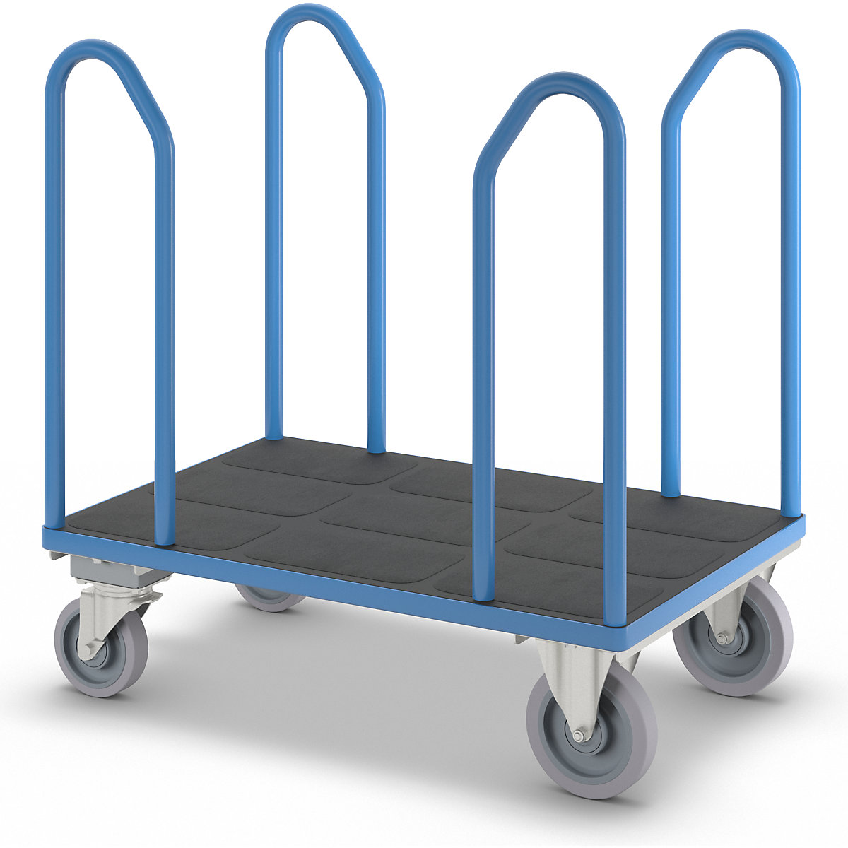 Carrello a pianale con staffe laterali – eurokraft pro (Foto prodotto 5)-4