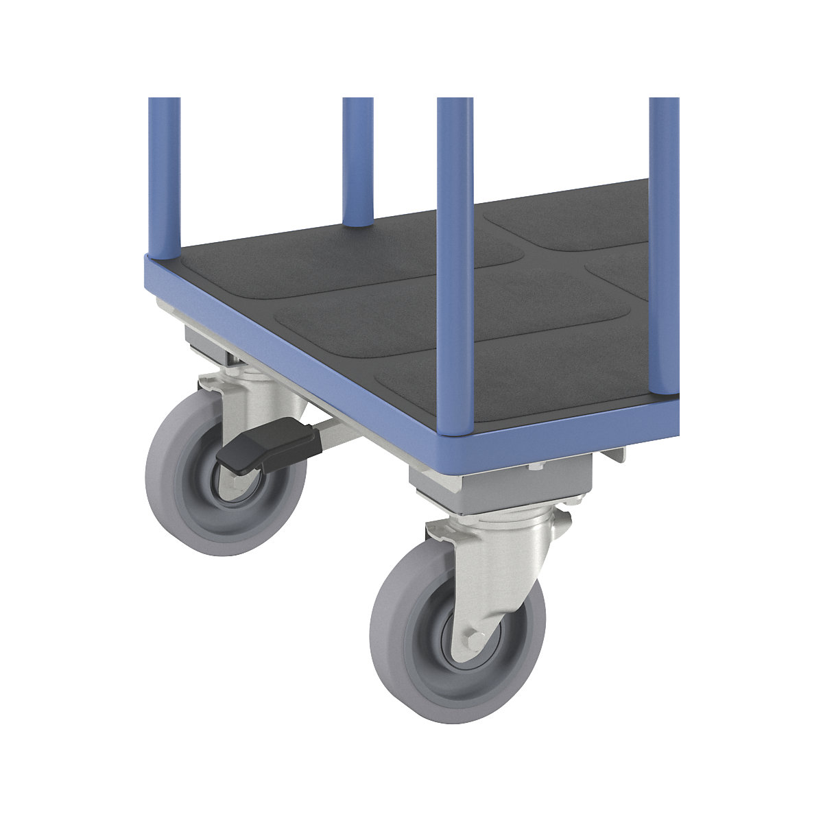 Carrello a pianale con staffe laterali – eurokraft pro (Foto prodotto 6)-5