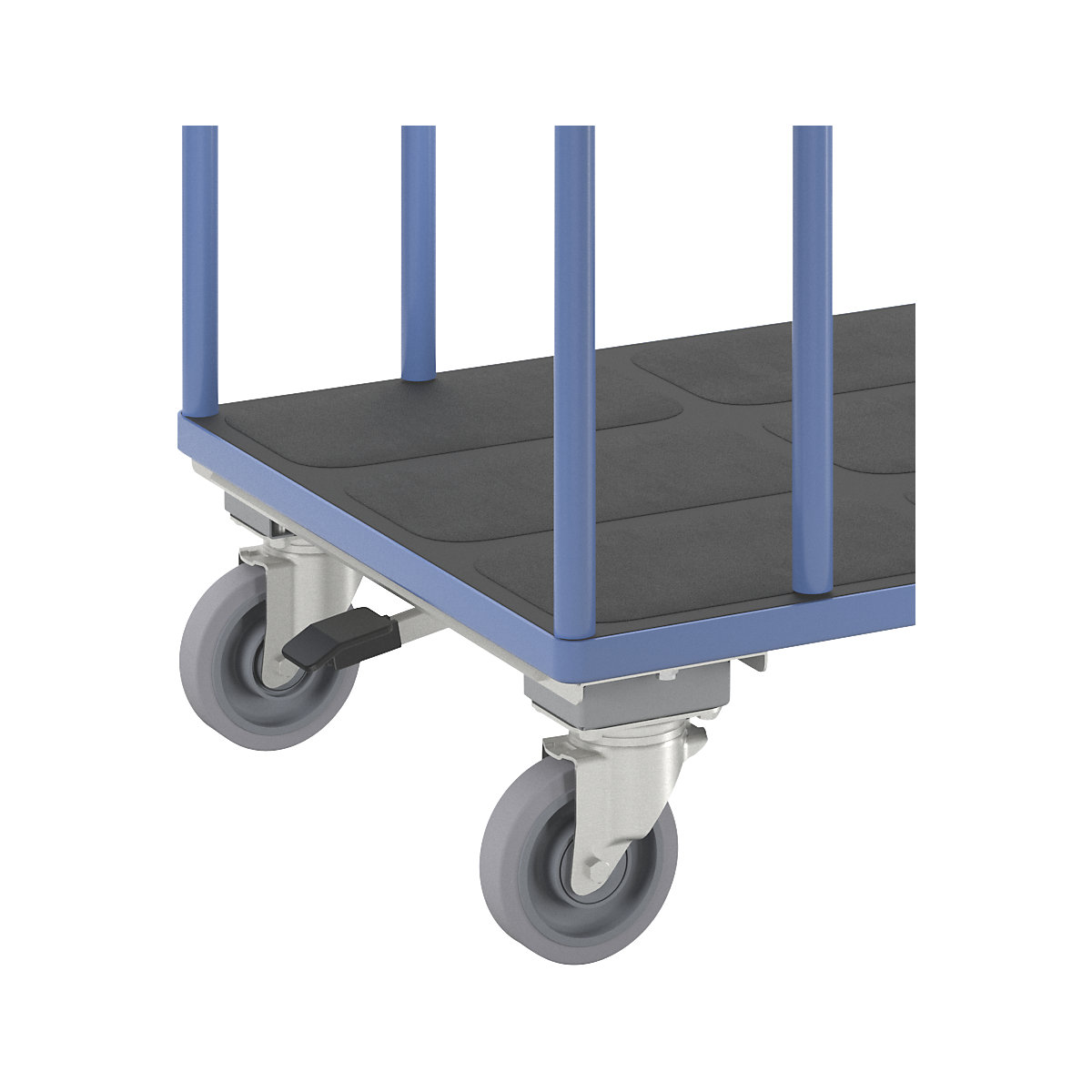 Carrello a pianale con staffe laterali – eurokraft pro (Foto prodotto 8)-7