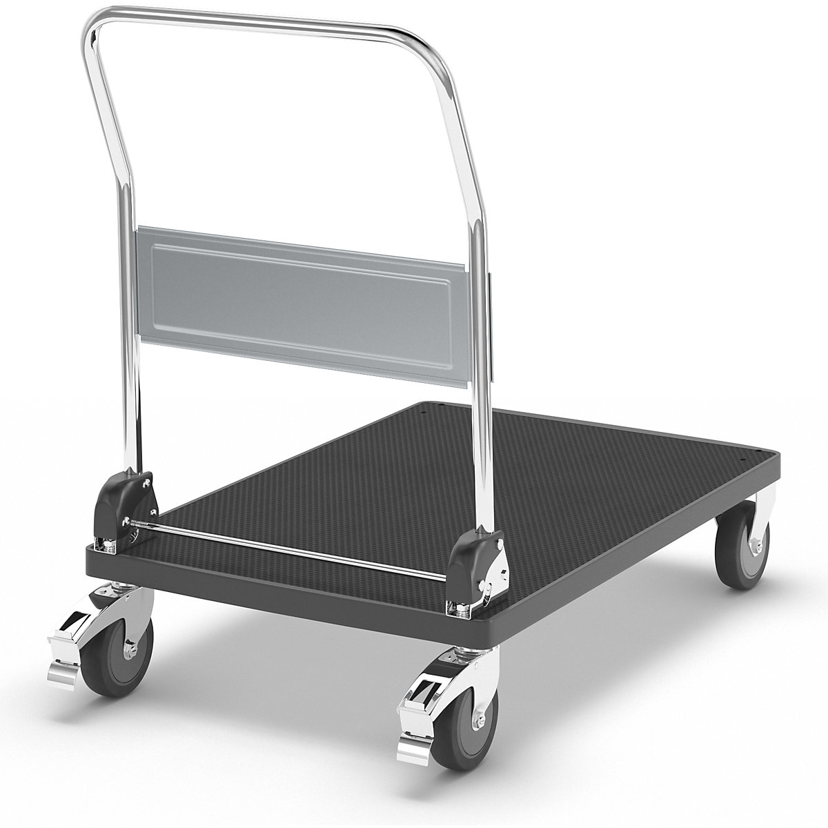 Carrello a pianale in plastica