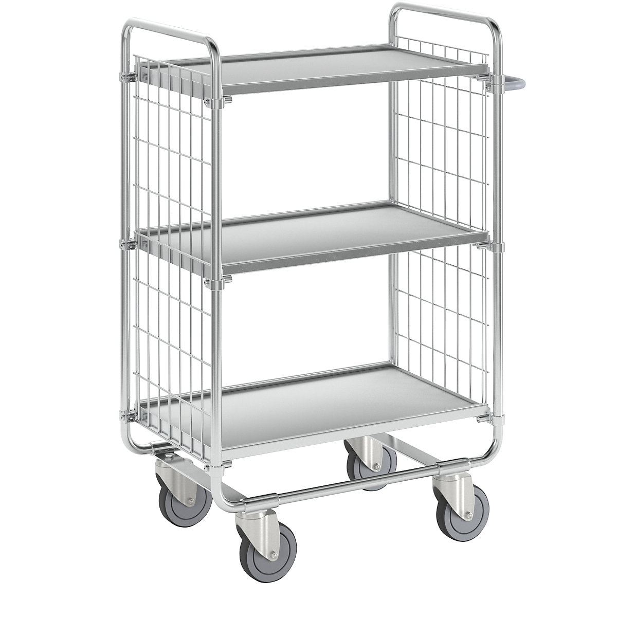 Carrello a ripiani SERIE 100 – HelgeNyberg, 3 ripiani, lungh. x largh. x alt. 800 x 460 x 1120 mm-4