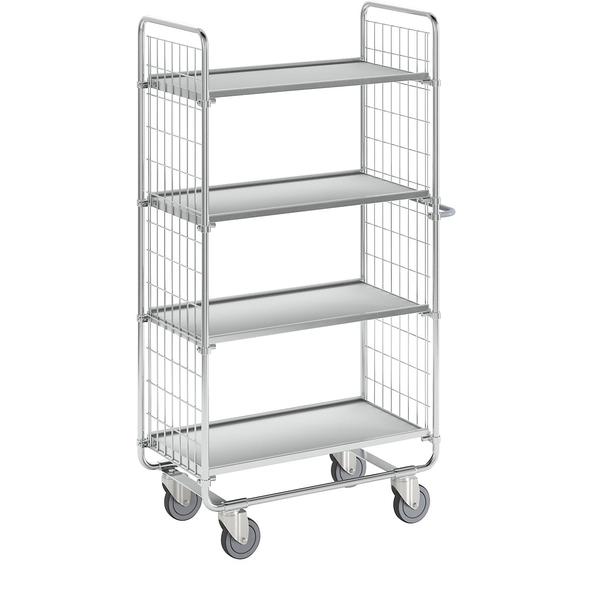 Carrello a ripiani SERIE 100 – HelgeNyberg, 4 ripiani, lungh. x largh. x alt. 930 x 460 x 1585 mm-3