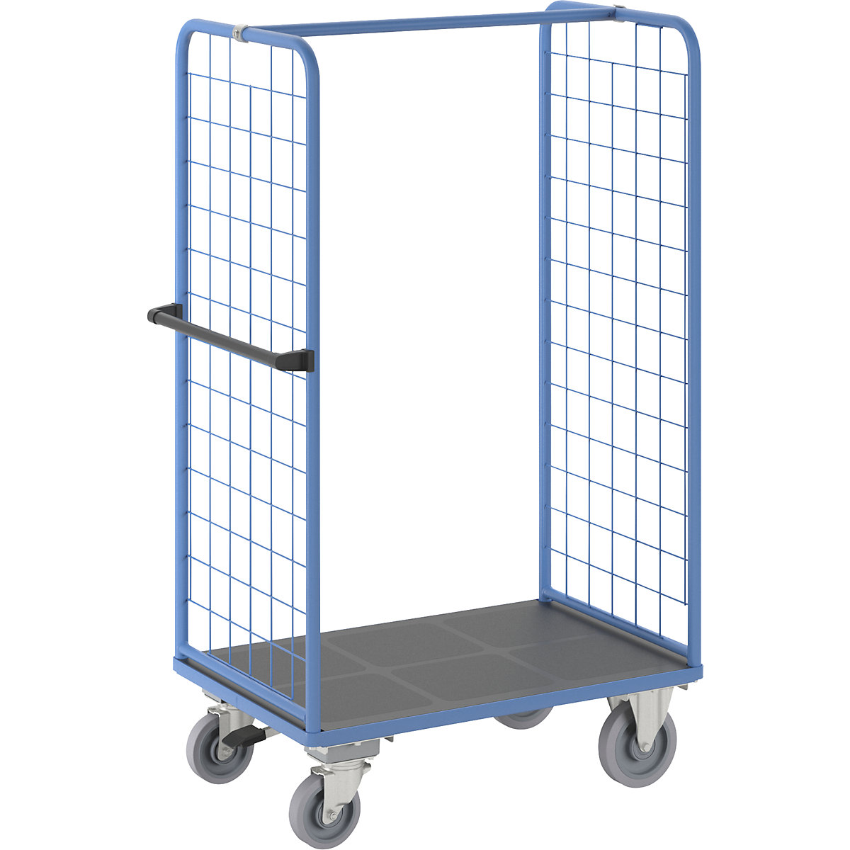 Carrello a ripiani con sponde grigliate – eurokraft pro