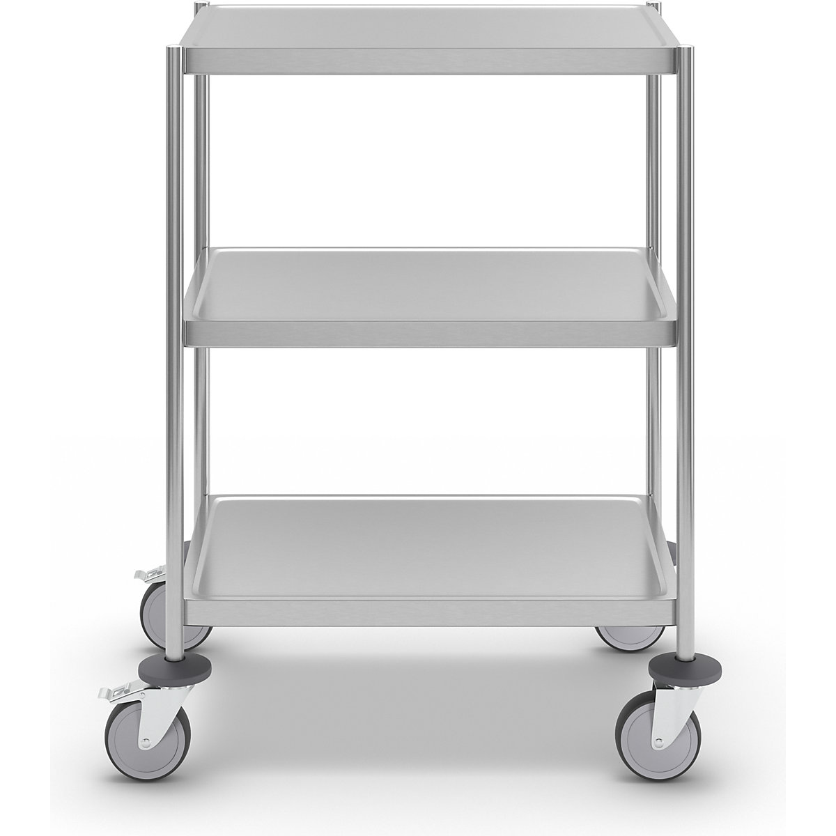 Carrello a ripiani in acciaio inox, saldato – Kongamek (Foto prodotto 2)-1