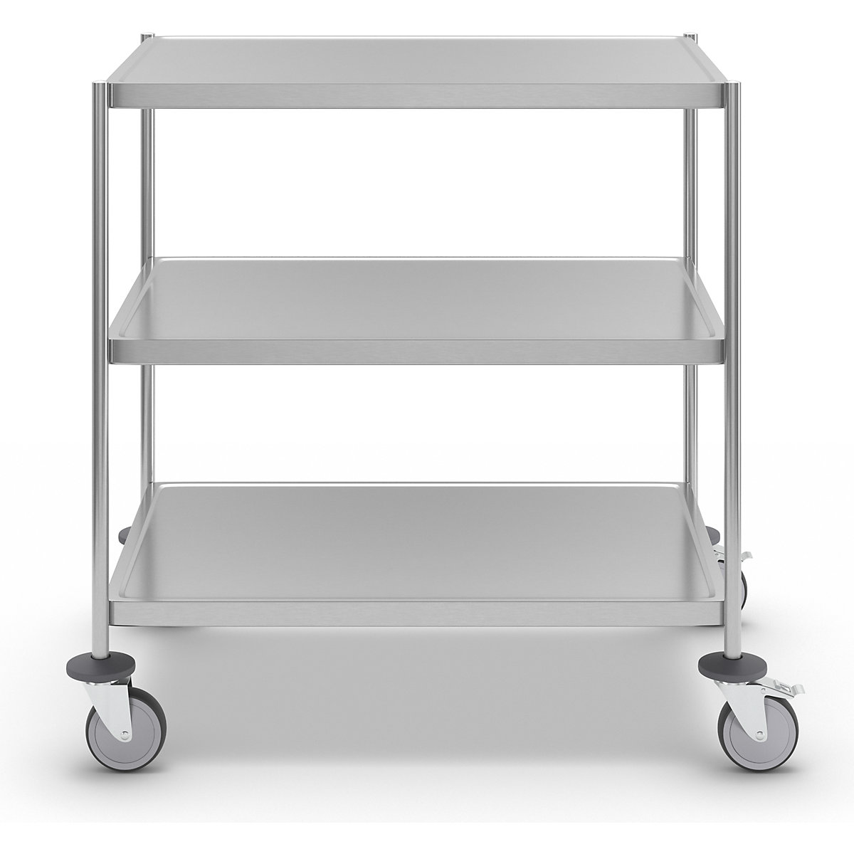 Carrello a ripiani in acciaio inox, saldato – Kongamek (Foto prodotto 5)-4
