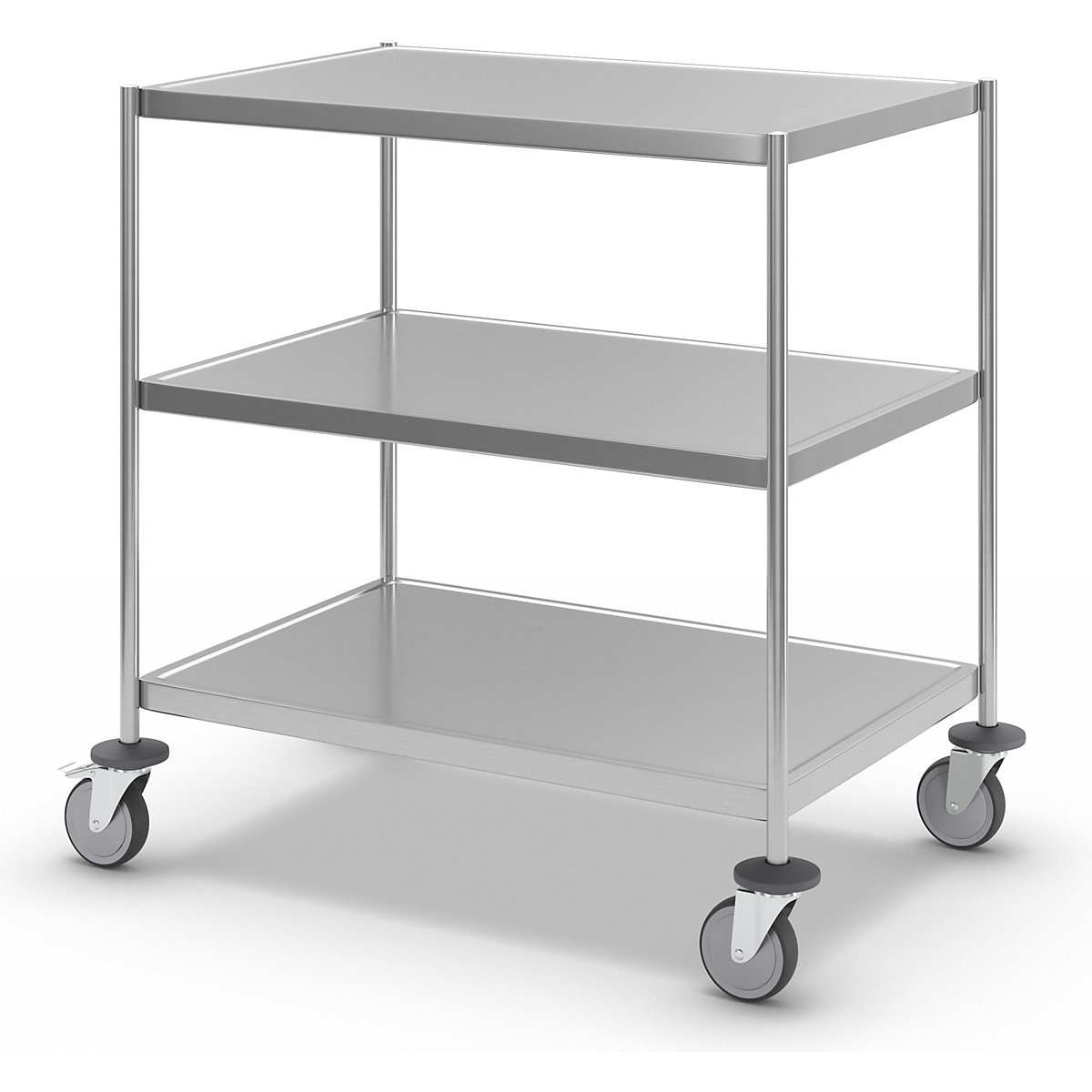 Carrello a ripiani in acciaio inox, saldato – Kongamek (Foto prodotto 7)-6