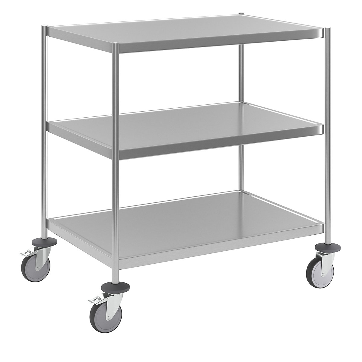Carrello a ripiani in acciaio inox, saldato – Kongamek