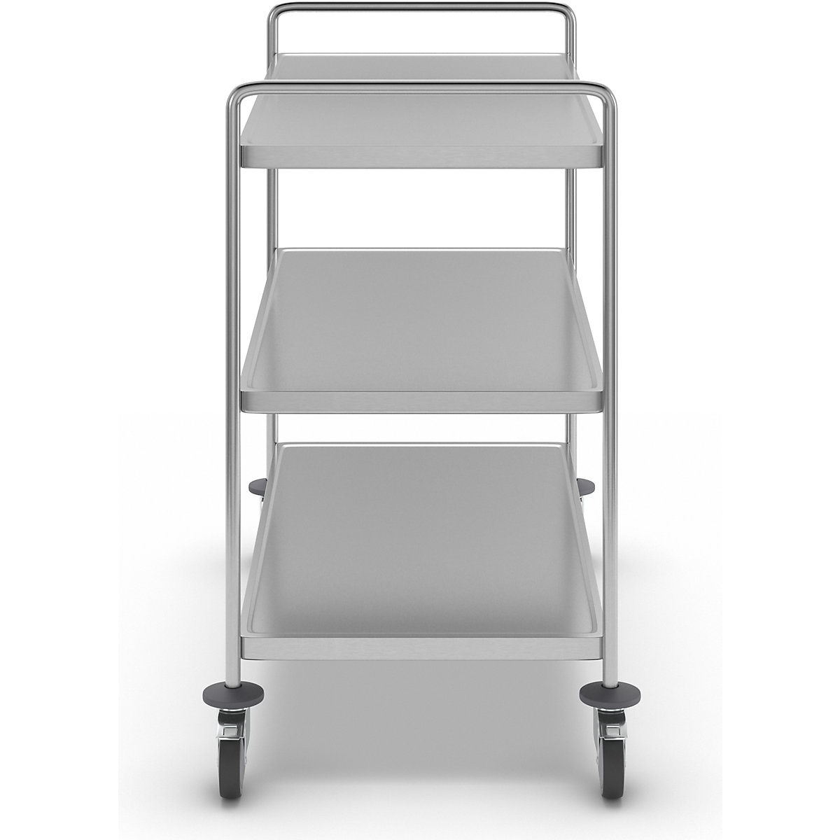 Carrello a ripiani in acciaio inox, saldato – Kongamek (Foto prodotto 3)-2