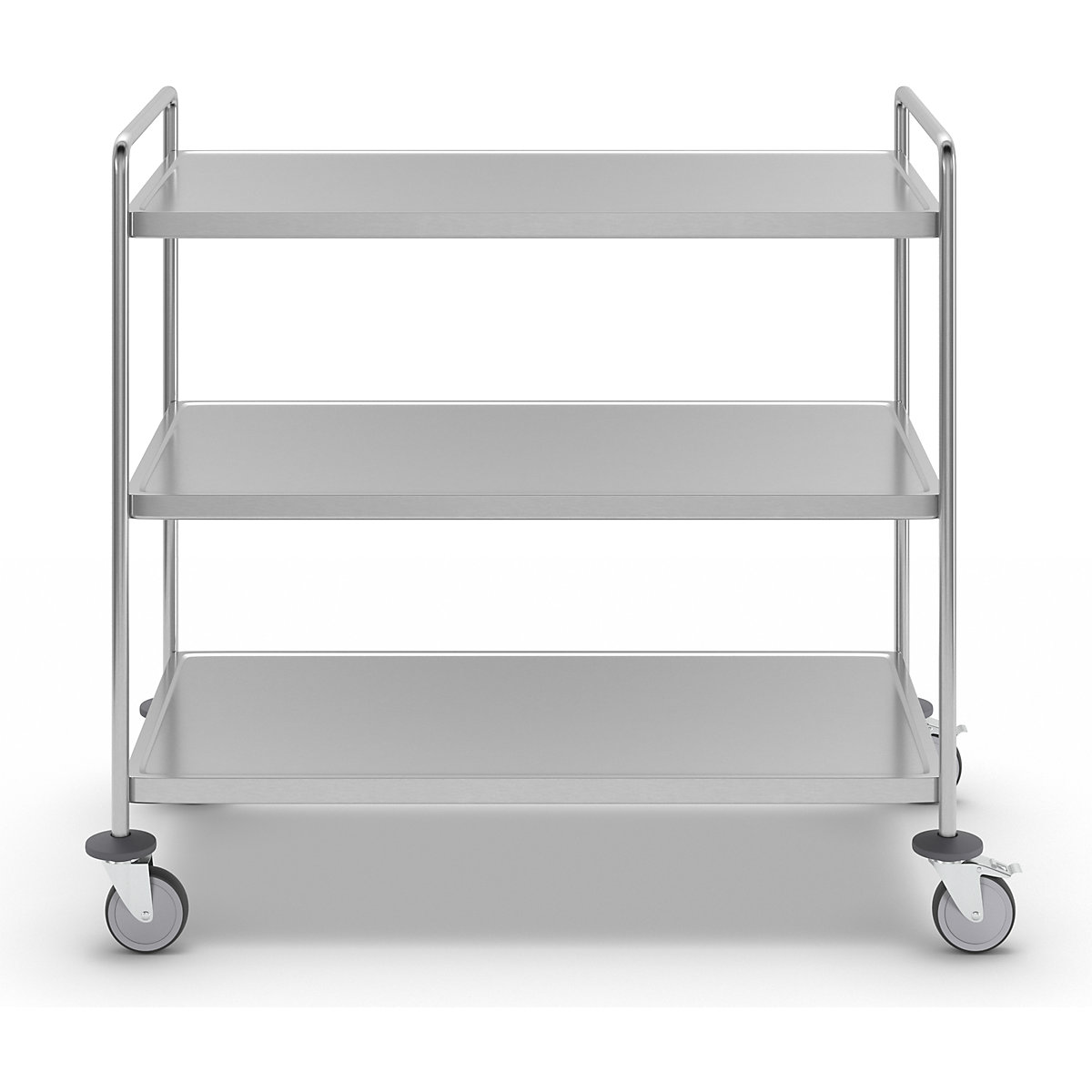 Carrello a ripiani in acciaio inox, saldato – Kongamek (Foto prodotto 4)-3