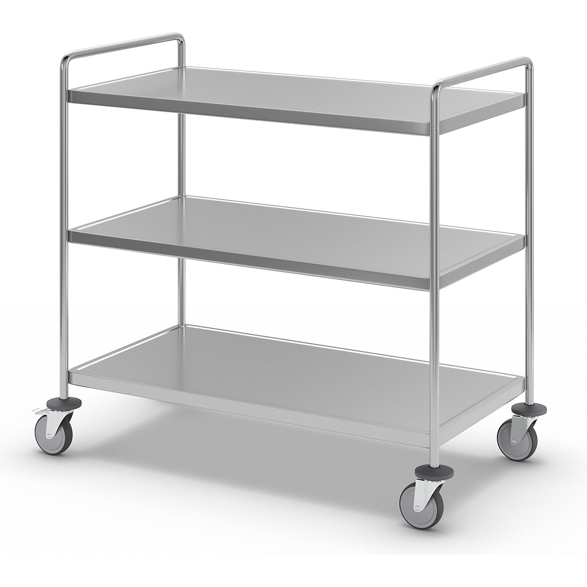 Carrello a ripiani in acciaio inox, saldato – Kongamek (Foto prodotto 6)-5
