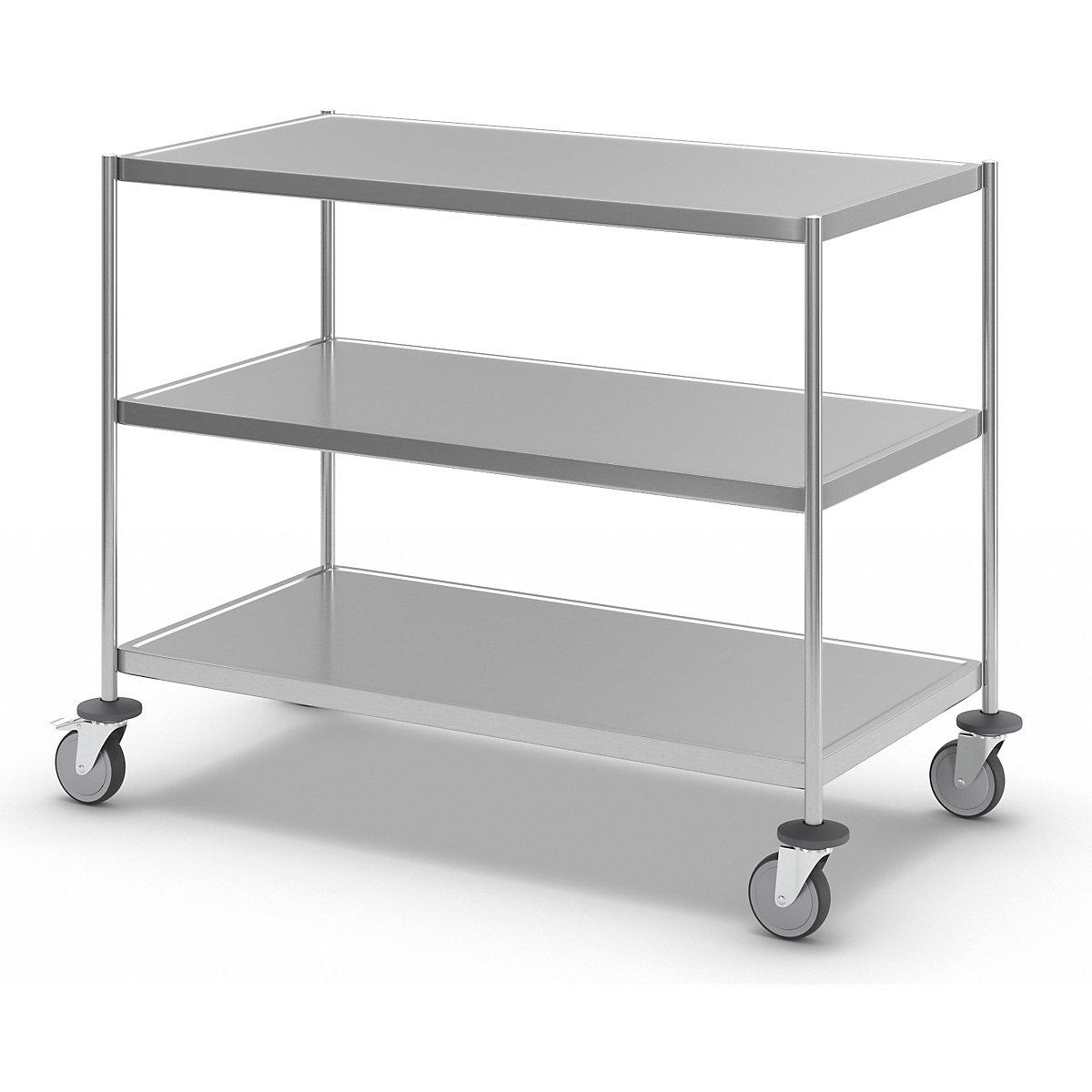 Carrello a ripiani in acciaio inox, saldato – Kongamek (Foto prodotto 6)-5