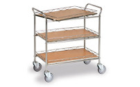 Carrello di servizio con 3 vassoi estraibili