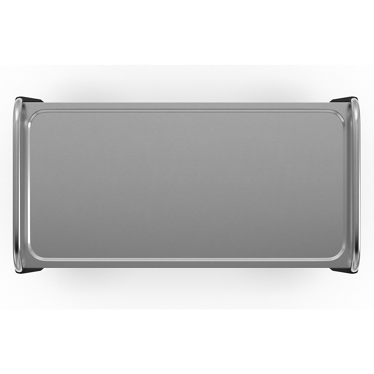 Carrello di servizio in acciaio inox, montato (Foto prodotto 4)-3