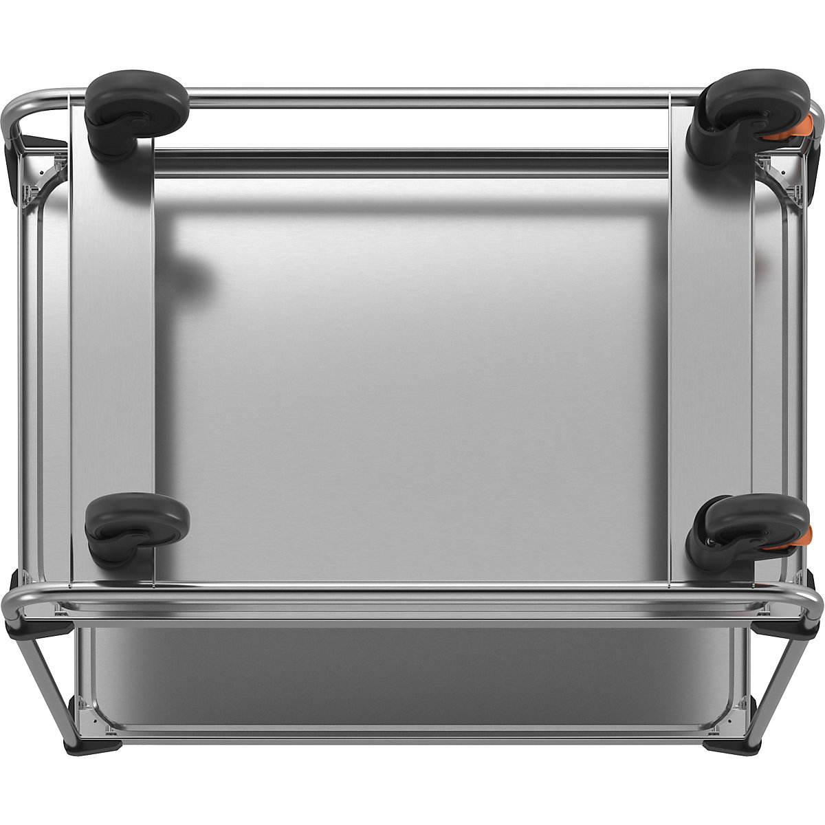 Carrello di servizio in acciaio inox, montato (Foto prodotto 5)-4