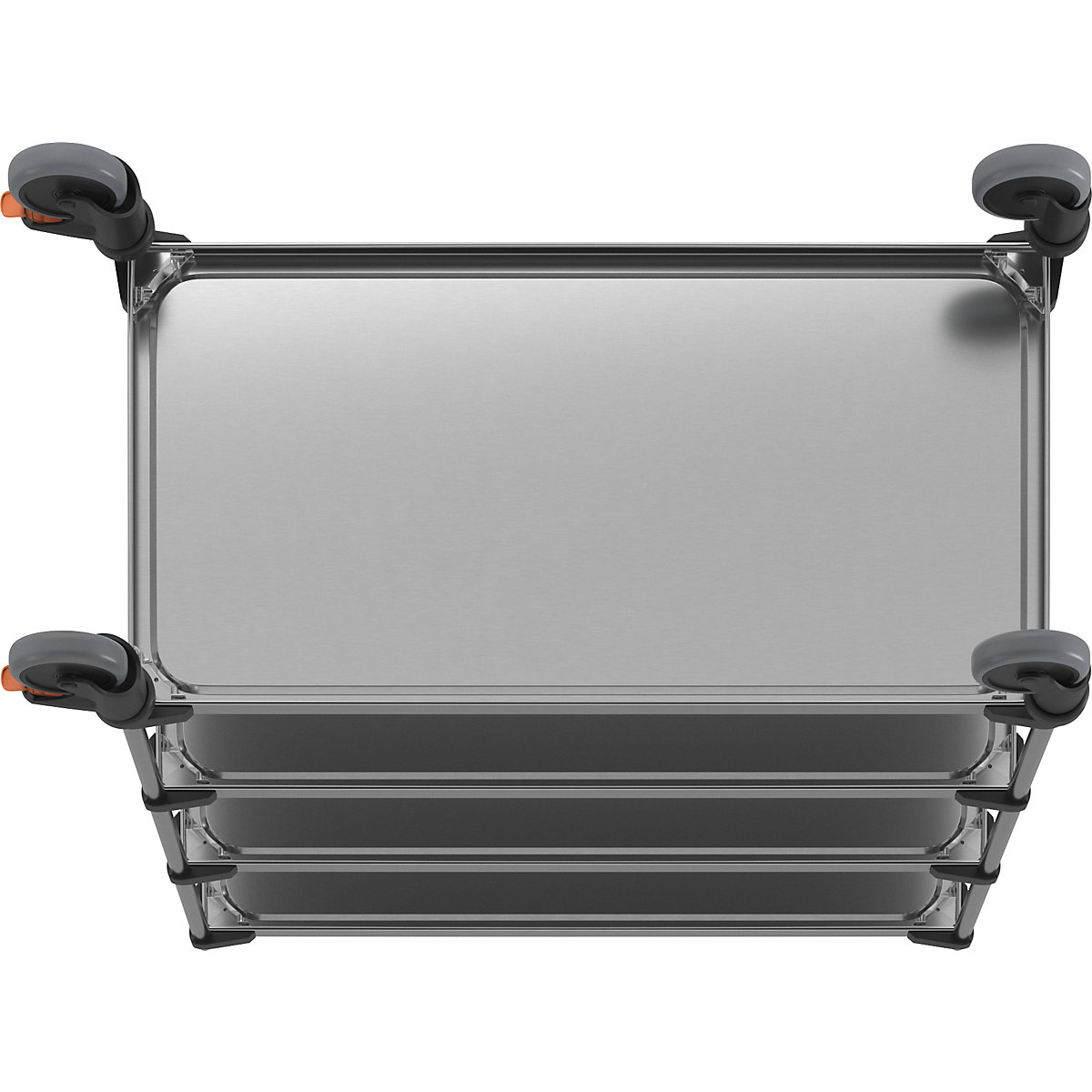 Carrello di servizio in acciaio inox (Foto prodotto 5)-4