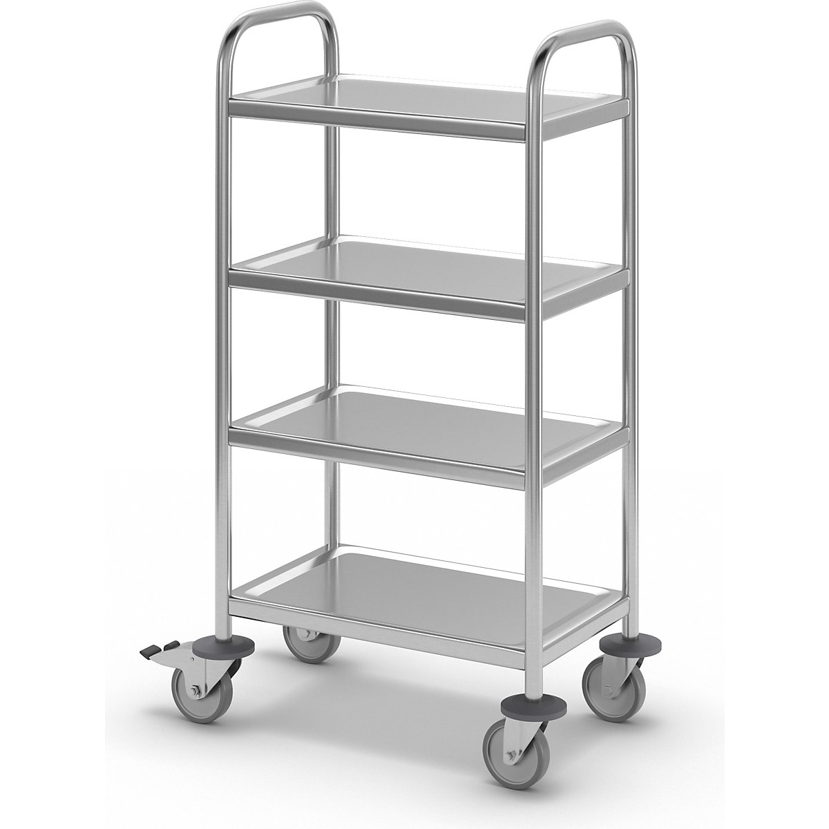 Carrello di servizio in acciaio inox – eurokraft basic (Foto prodotto 4)-3