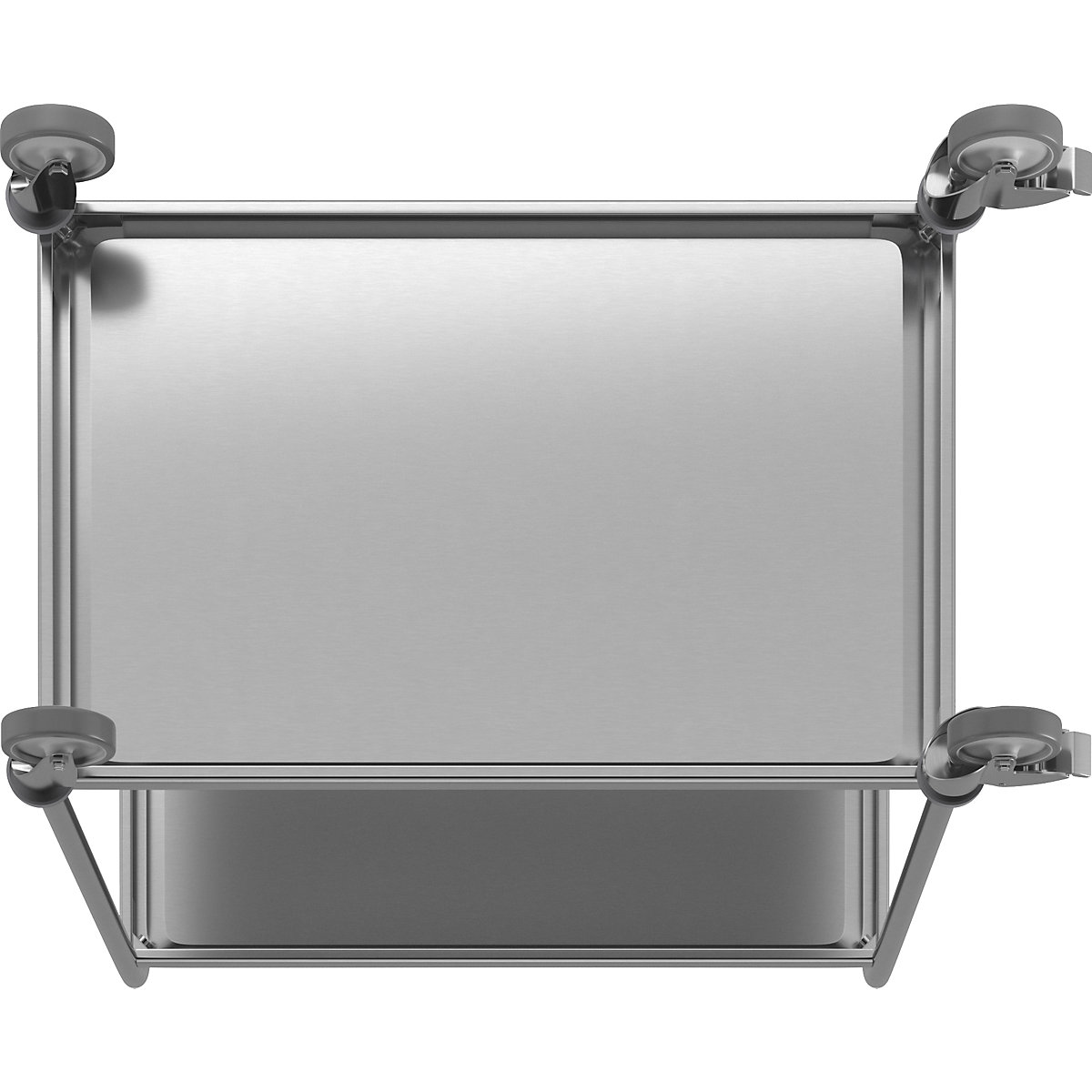 Carrello di servizio in acciaio inox (Foto prodotto 2)-1