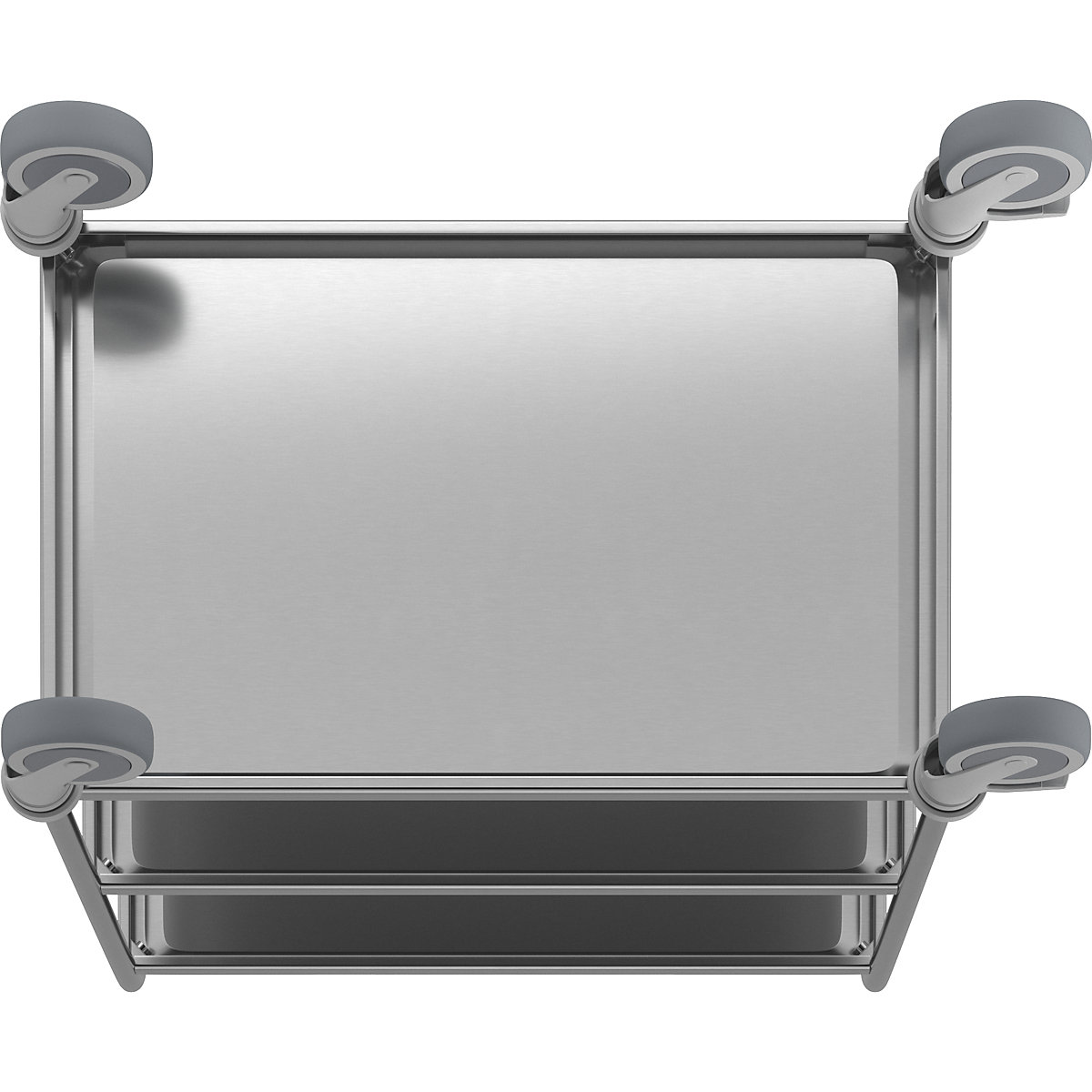 Carrello di servizio in acciaio inox (Foto prodotto 2)-1