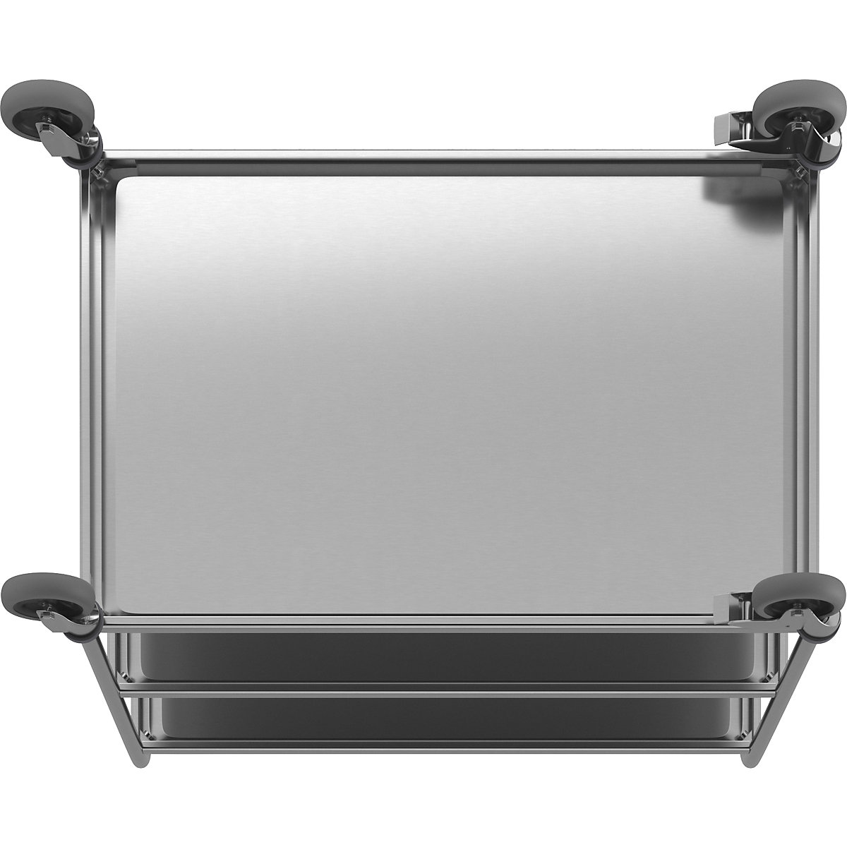 Carrello di servizio in acciaio inox (Foto prodotto 6)-5