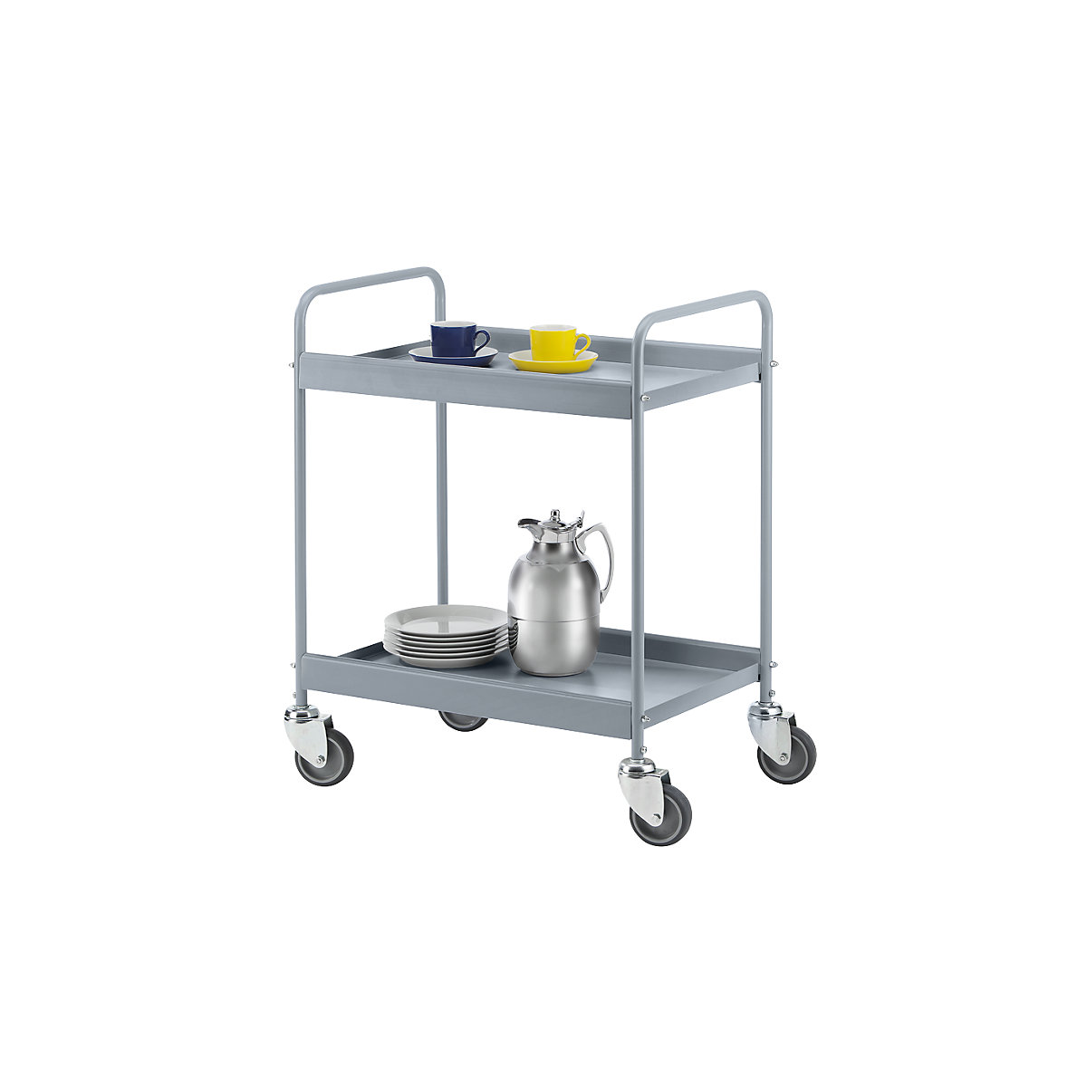 Carrello di servizio, tubo d'acciaio verniciato a polvere (Foto prodotto 2)-1