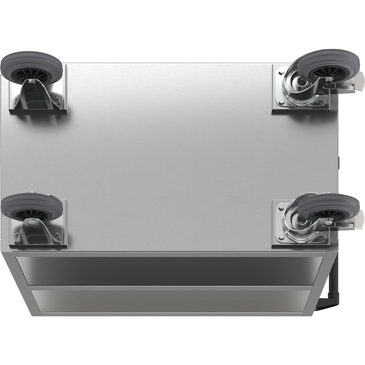 Carrello di trasporto in acciaio inox – eurokraft pro (Foto prodotto 6)-5