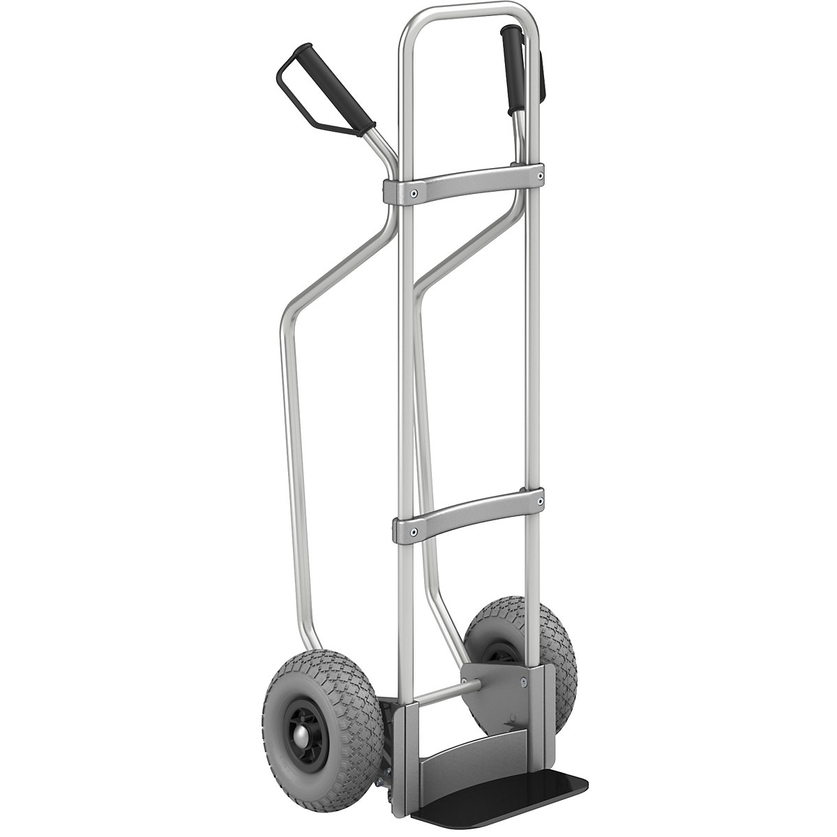 Carrello per sacchi in alluminio con pattini – eurokraft pro