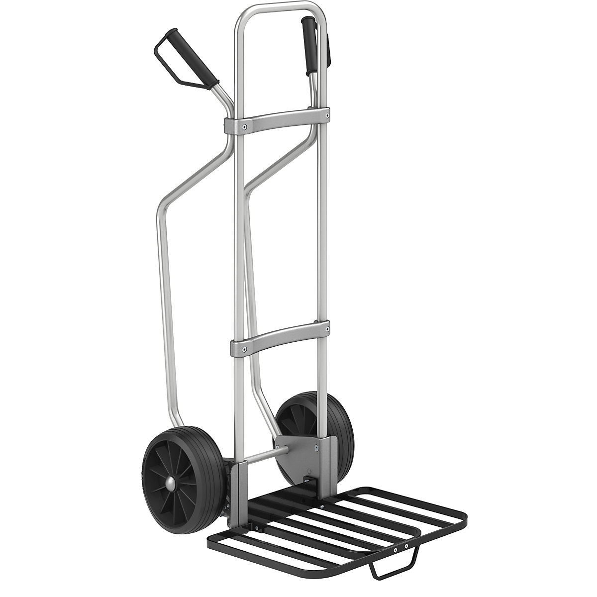 Carrello per sacchi in alluminio con pattini – eurokraft pro