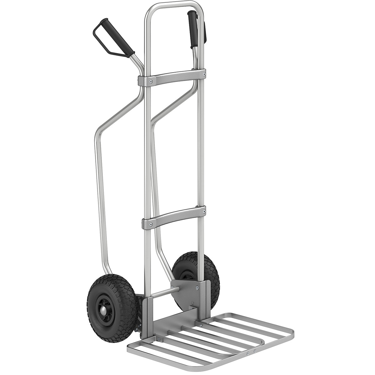 Carrello per sacchi in alluminio con pattini – eurokraft pro