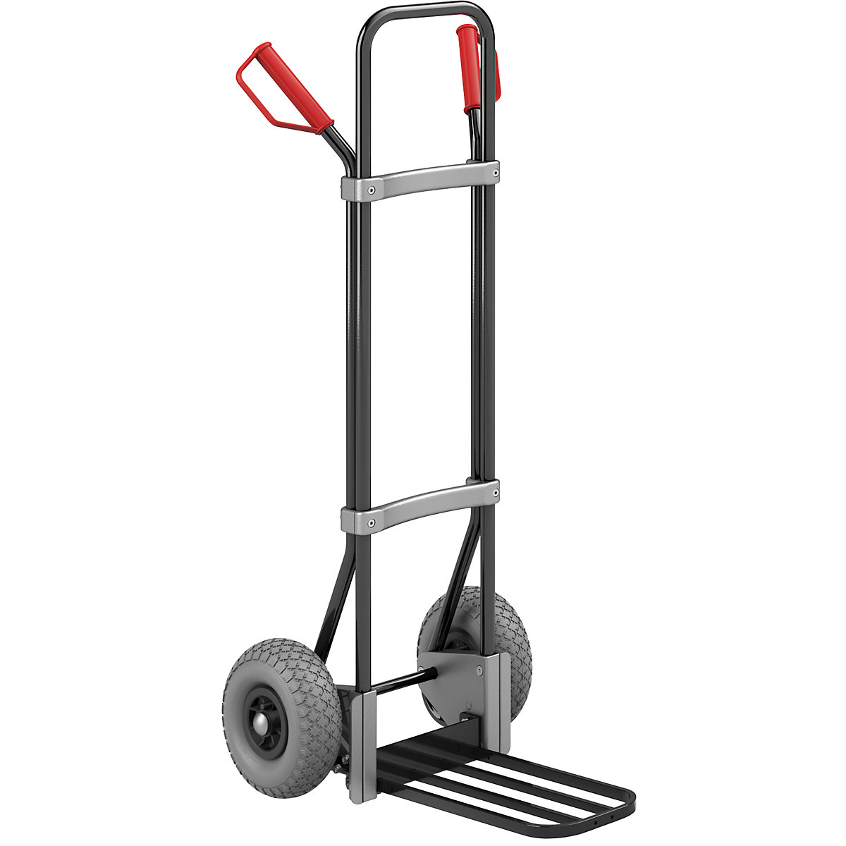 Carrello per sacchi, nero – eurokraft pro