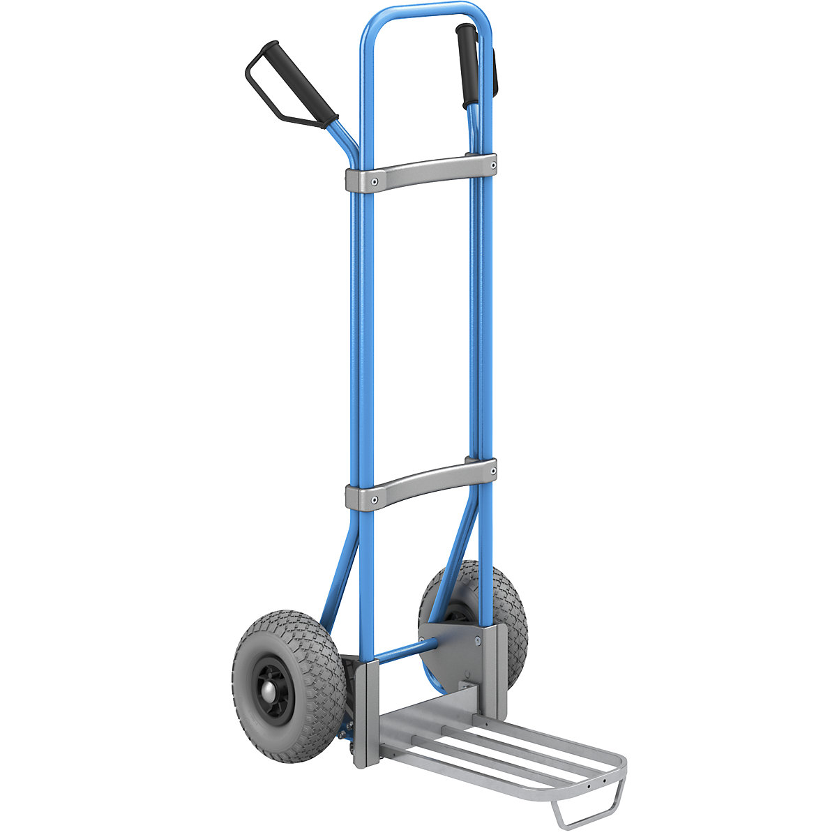 Carrello per sacchi, blu - eurokraft pro