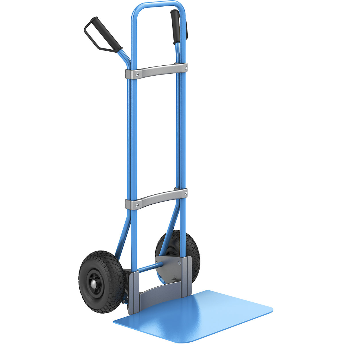 Carrello per sacchi, blu - eurokraft pro