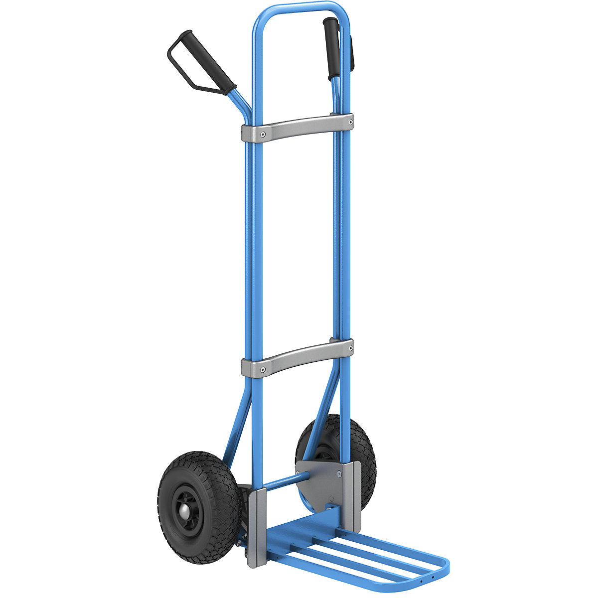 Carrello per sacchi, blu - eurokraft pro