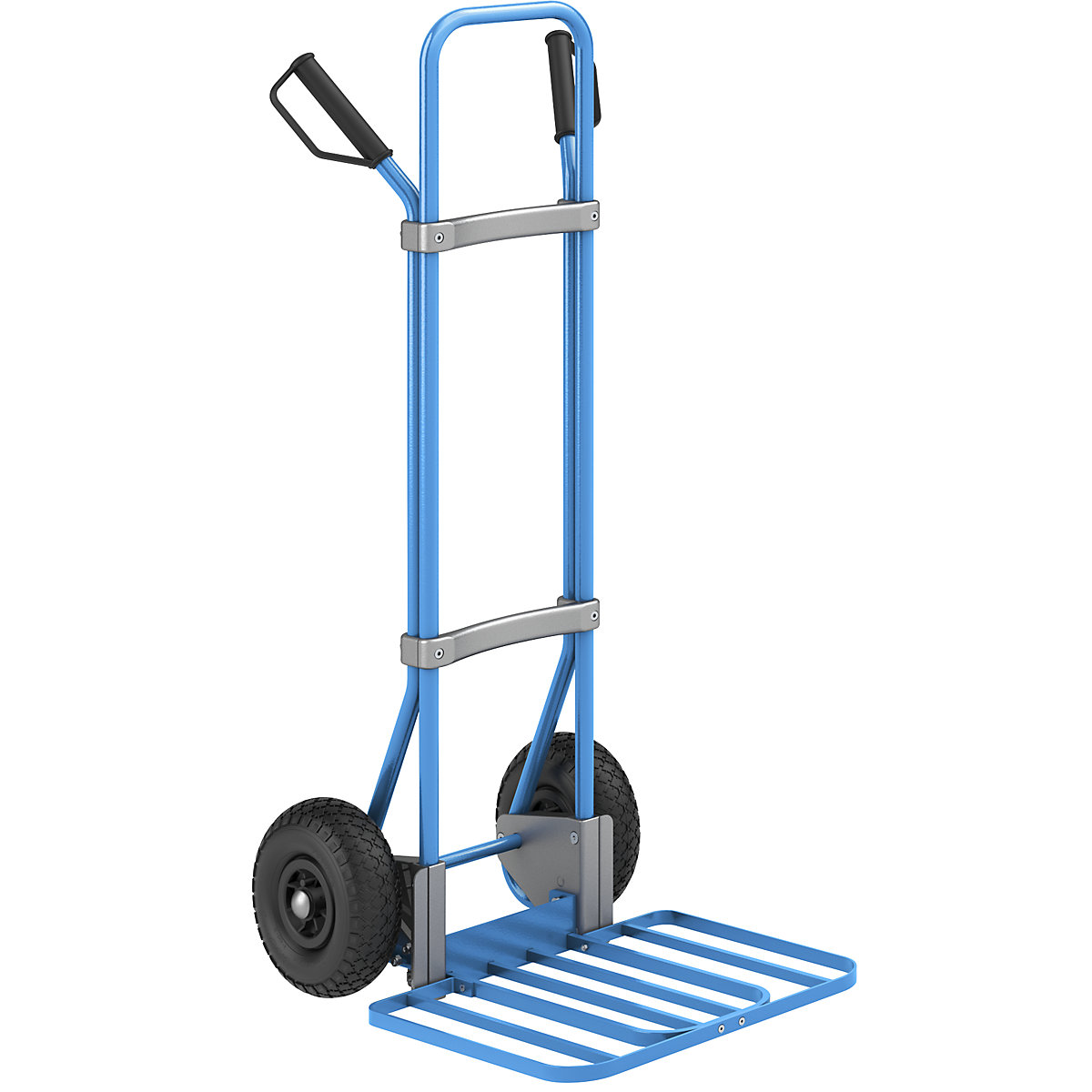 Carrello per sacchi, blu - eurokraft pro